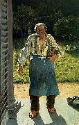 Emile Claus The Old Gardener oil painting artist